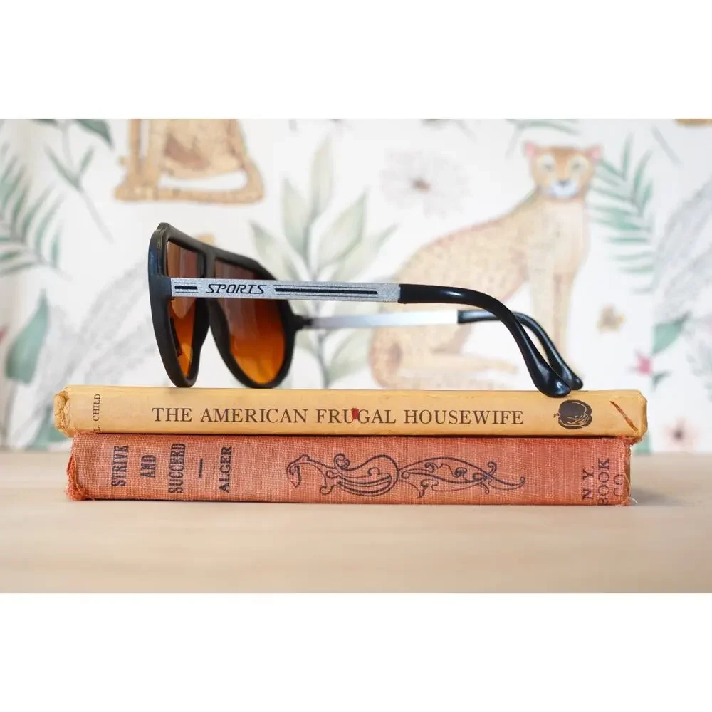 Vintage 1980s Sunglasses Taiwan Blue Blocker NOS Grandpa Retro Outdoor Festival